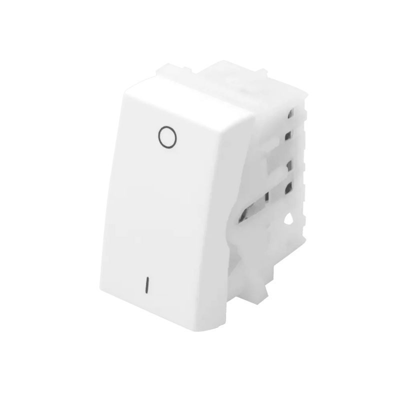 MÓDULO INTERRUPTOR BIPOLAR SIMPLES 20A/250V~ - EVIDENCE / MODULARE / BLANC MAIS Fame - Constrular CP