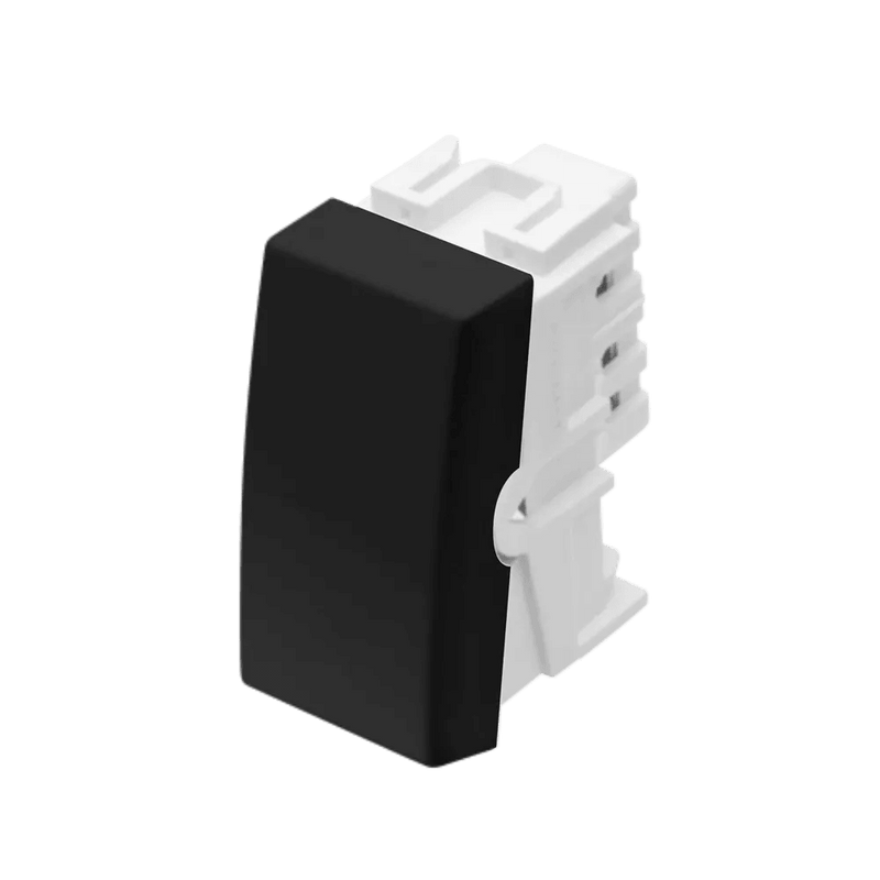 MÓDULO INTERRUPTOR SIMPLES 16A/250V~ - HABITAT BLACK Fame - Constrular CP