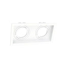 EMBUTIDO TETO MR16 DUPLO RECUADO BRANCO MOON