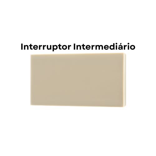 Módulo Recta Satin - Interruptor Intermediário - BLux