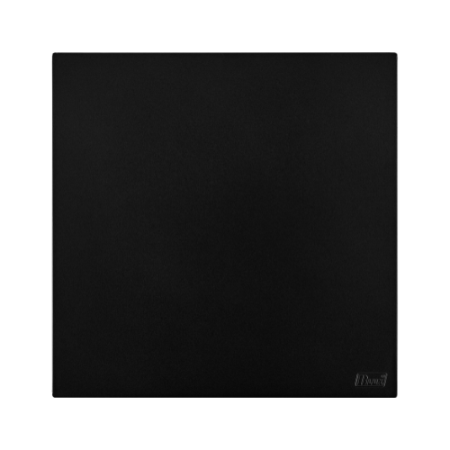 Placa Recta 4x4 - Cega - C/ Suporte Black SATIN - Blux