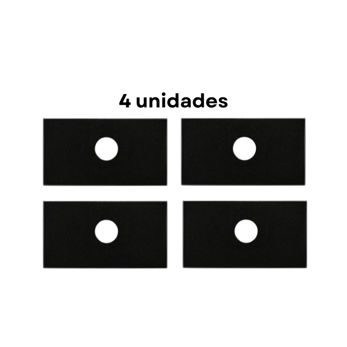 Módulo Recta Satin - Com Furo - C/ 4 Unidades - BLux