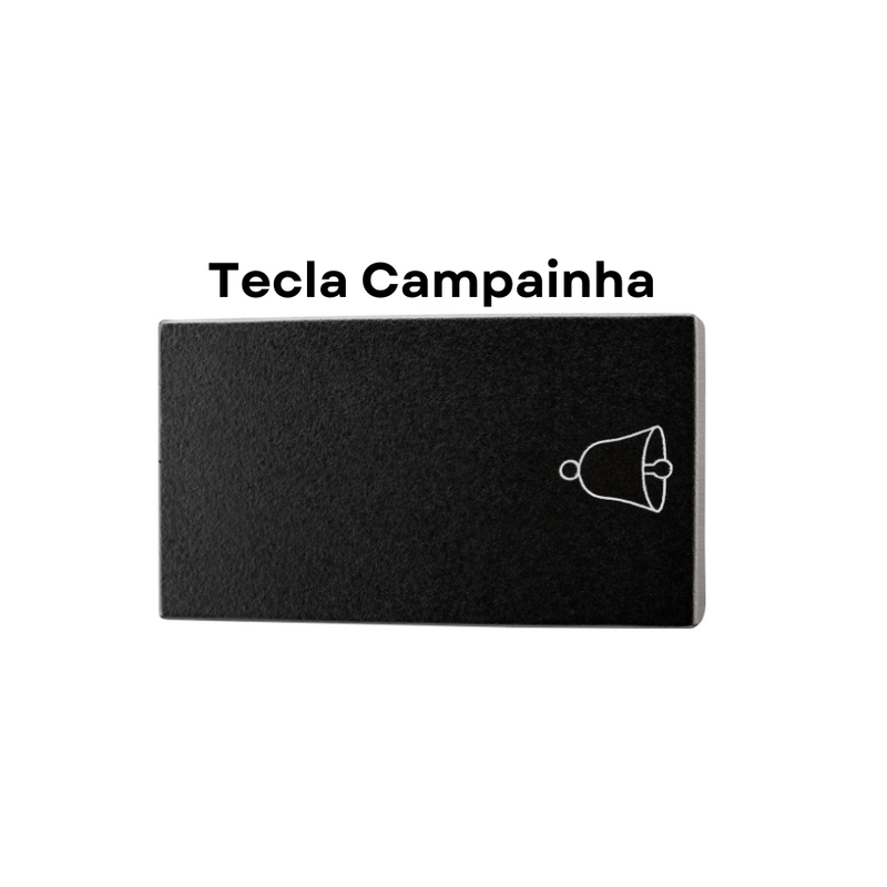Módulo Recta Satin - Tecla Campainha - BLux