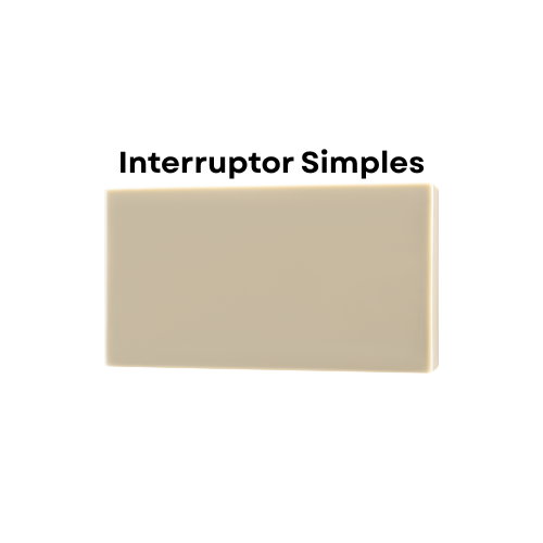 Módulo Recta Satin - Interruptor Simples - BLux