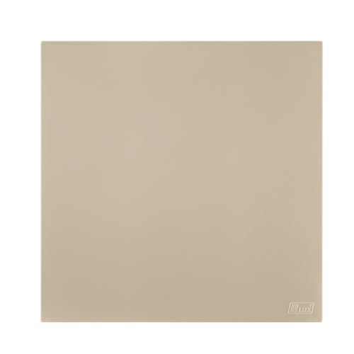 Placa Recta 4x4 - Cega  - C/ Suporte AREIA SATIN - Blux