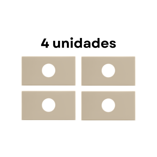 Módulo Recta Satin - C/ Furo 4 Unidades - BLux