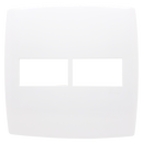 PLACA 4X4 BRANCO PARA 2 MOD. MOD HOME BLUX 28500