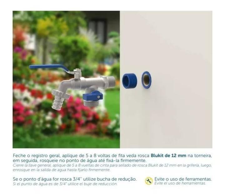Torneira Esfera Dupla Tanque Maquina Blukit - Constrular CP