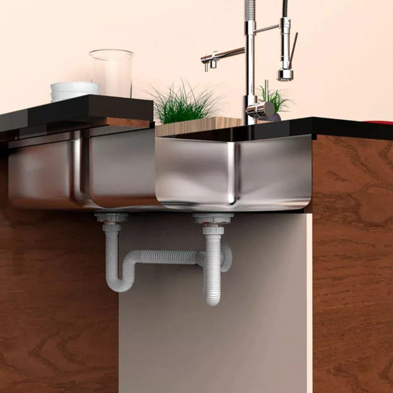 Sifão Duplo Tubo Extensivo Universal Blukit - Constrular CP