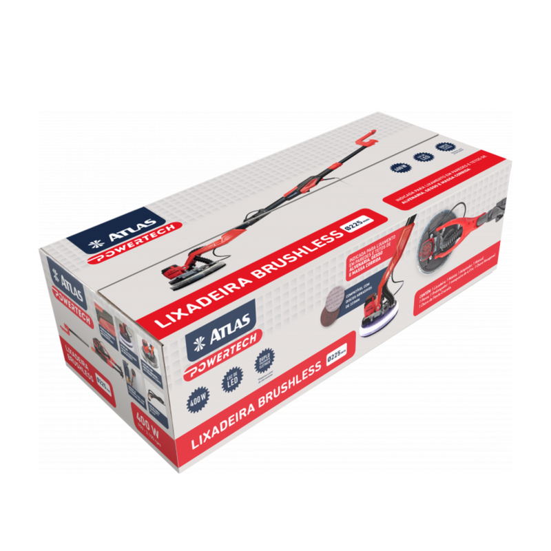 LIXADEIRA TELESCÓPICA BRUSHLESS 400W / 127V - Atlas PowerTech