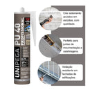 SELANTE PU40 POLIURETANO CINZA 400G  PROFISSIONAL - UNIPEGA
