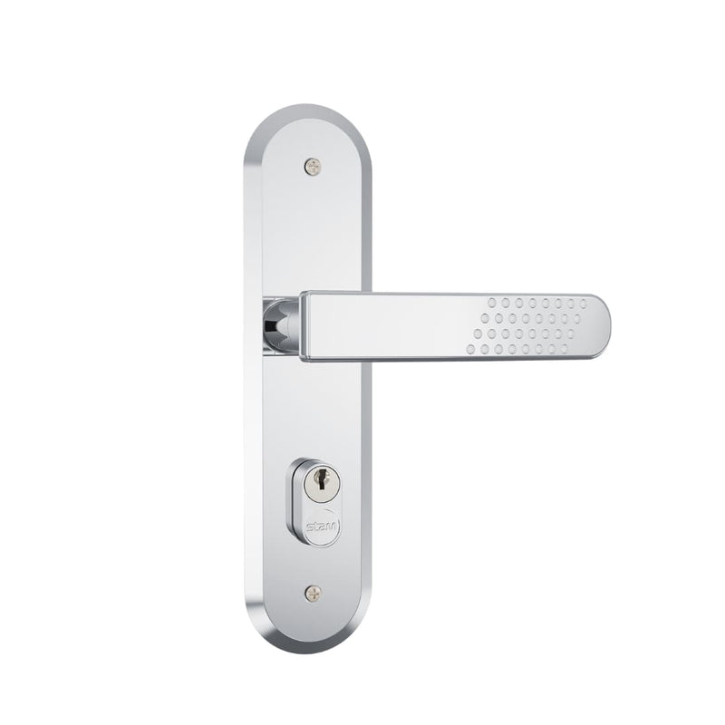 FECHADURA NOVARA 1801/21 EXTERNA INOX STAM