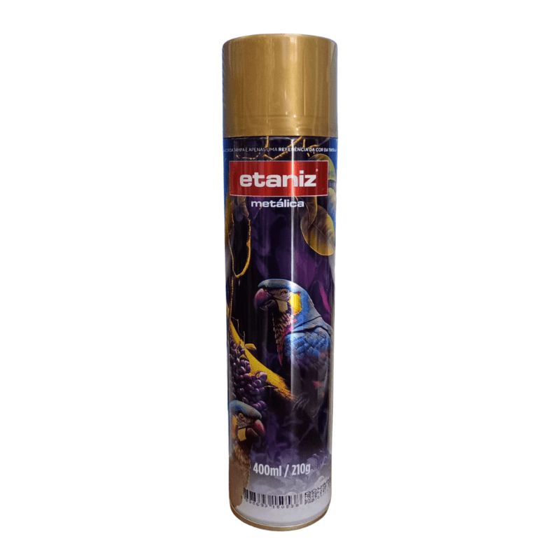 Tinta Spray Dourada Metálica Etaniz - Constrular CP