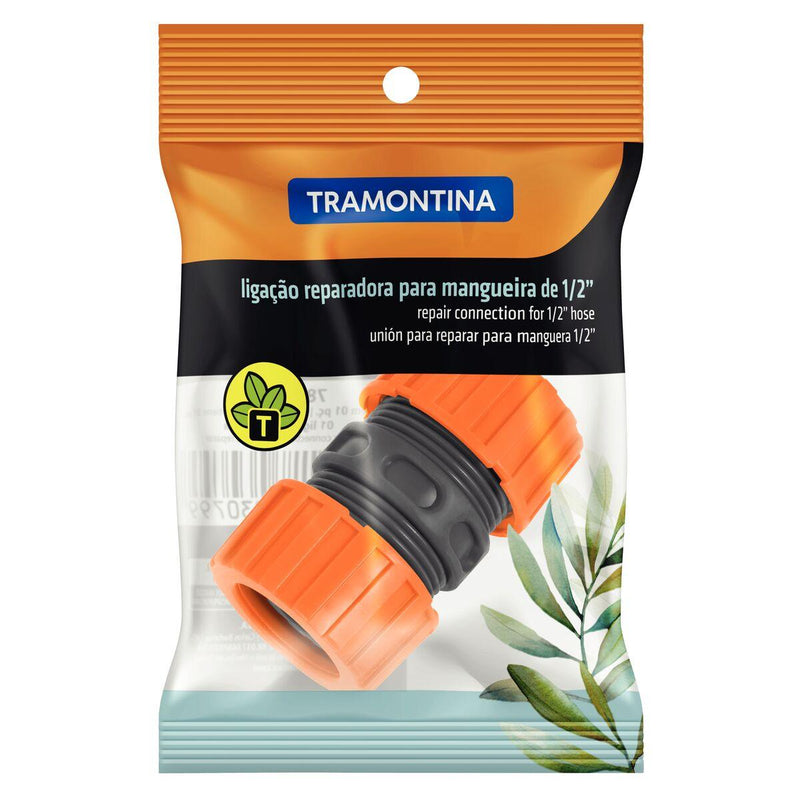 Ligação Reparadora Tramontina em Plástico para Mangueira 1/2" - Constrular CP