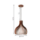 PENDENTE BALLON TABACO 1XE27 LUZVITA