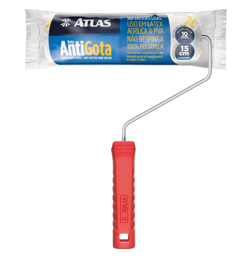 Rolo de Pintura Antigota 15cm Atlas - Constrular CP