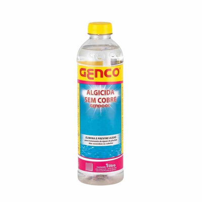 ALGICIDA SEM COBRE CHOEQUE/MANUT P/ PSICINA GENPOOL 1L GENCO