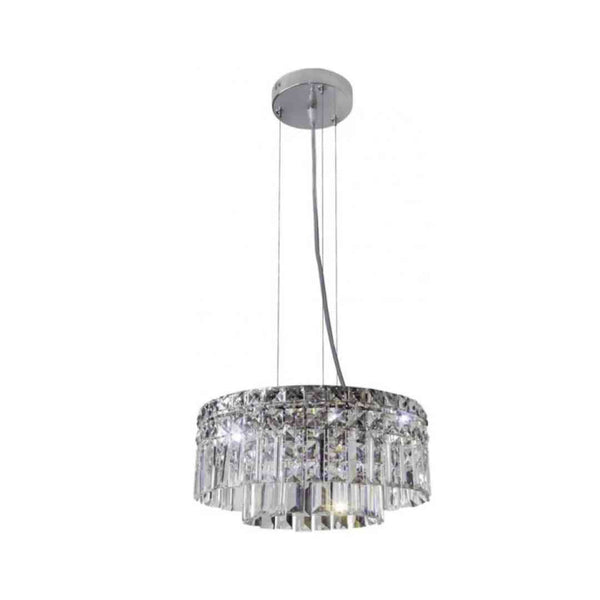 PENDENTE PARIS CRISTAL REDONDO 30X14,5 G9 6 LUZES LLUM