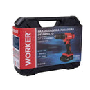 PARAFUSADEIRA / FURADEIRA A BATERIA 13V - 02 BATERIAS KIT COM 13PCS- WORKER 005702