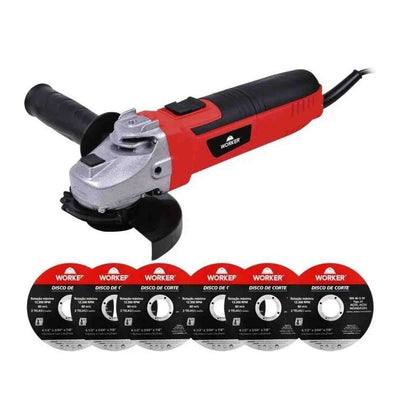 ESMERILHADEIRA ANGULAR 4.1/2 650W 127V WORKER 163448
