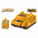 CARREGADOR BATERIA INTELIGENTE 20V BIVOLT110-240V INGCO FCLI2001-9