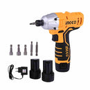 PARAFUSADEIRA IMPACTO INGCO 1/4 A BATERIA 12V