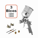 PISTOLA PINTURA C/TANQUE ALTO 1000ML STELS