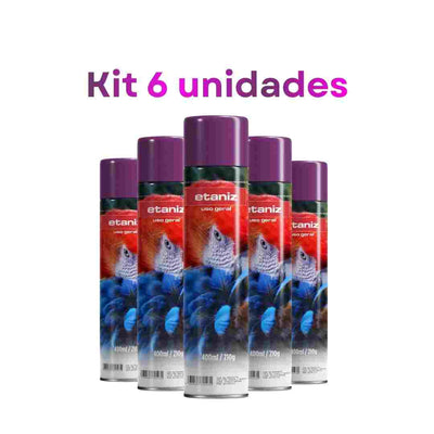 KIT 06UN TINTA SPRAY 350ML VIOLETA - ETANIZ