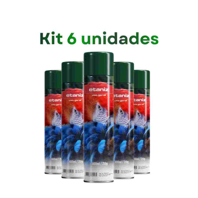KIT 06UN TINTA SPRAY 350ML VERDE ESCURO - ETANIZ