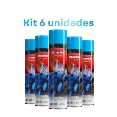 KIT 06UN TINTA SPRAY 350ML AZUL CLARO - ETANIZ