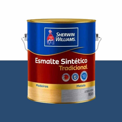 TINTA ESMALTE ALTO BRILHO 3,6L SHERWIN WILLIAMS COR AZUL DEL REY