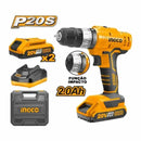 PARAFUSADEIRA E FURADEIRA COM IMPACTO 3/8 - 20V LINHA P20S  INGCO