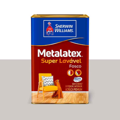 TINTA ACRILICA METALATEX SUPER LAVAVEL 3,6L CINZA URBANO FOSCO SHER WILLIAMS