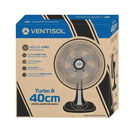 VENTILADOR DE MESA OSCILANTE 40CM 127V PRETO VENTISOL