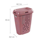 CESTO DE ROUPAS TELADO 45L ROSE ASTRA