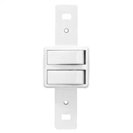 Interruptor Duplo Paralelo 10A/250V 641 Blanc FAME Interruptor Duplo Paralelo 10A/250V 641 Blanc Interruptor Duplo Paralelo 10A/250V 641 Blanc Fame - Constrular CP