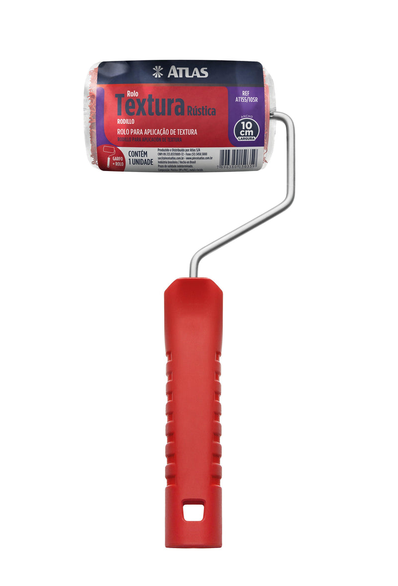 Rolo de Textura Rústica Cabelo de Anjo 10cm Atlas - Constrular CP