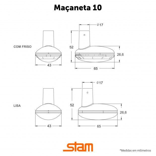 Fechadura 701/100 Inox AISI 304 Externa Inox - Constrular CP