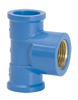 Tê Bucha Latão 25mm x 1/2" Amanco - Constrular CP